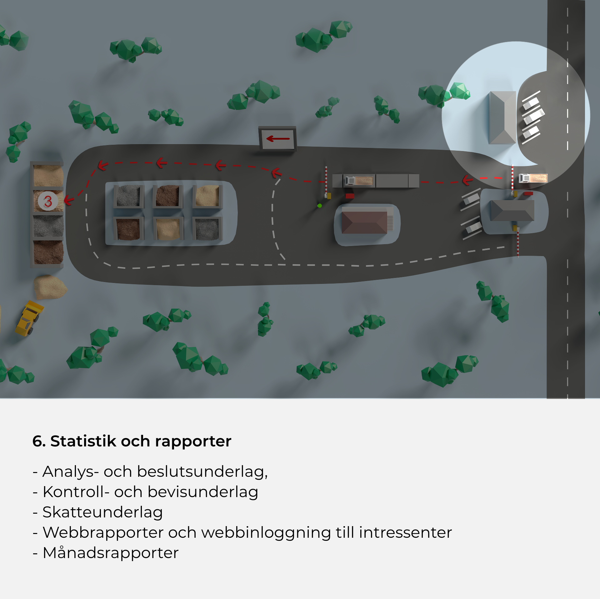 6. Statistik och rapporter fordonsprocess 1 mobil 1