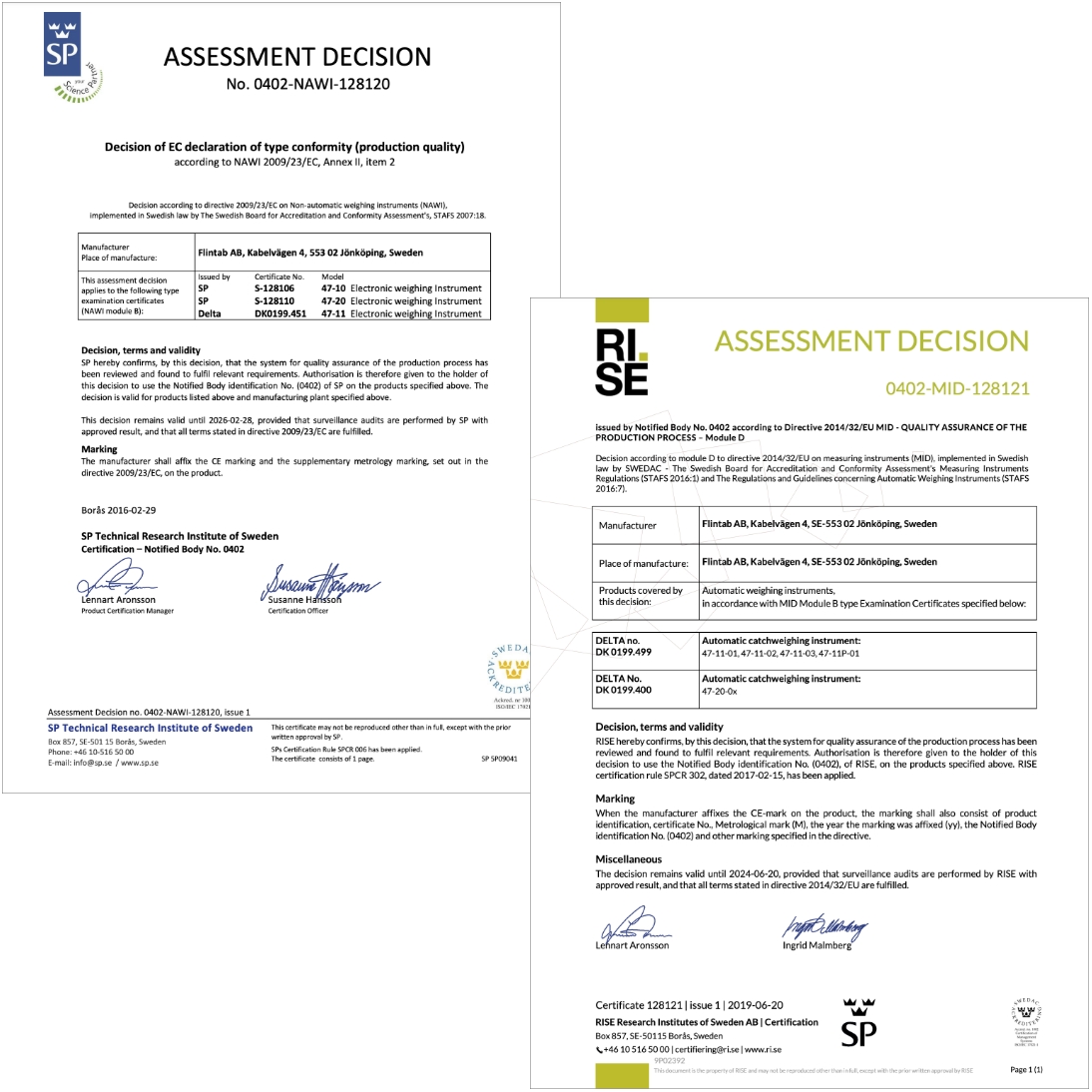 Bild certifieringar